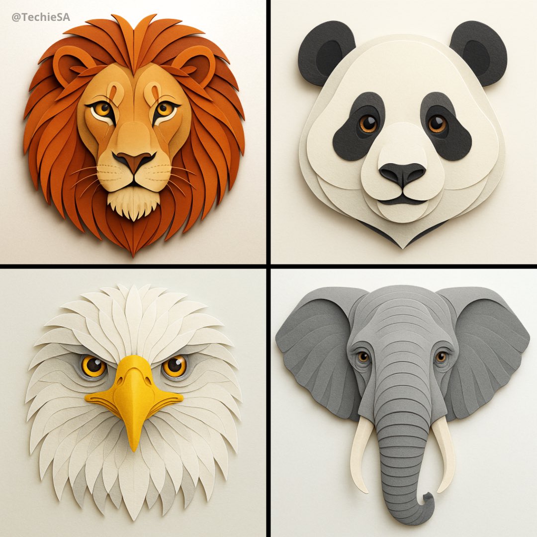 A Geometric Portrait of a ANIMAL Head in the Style of