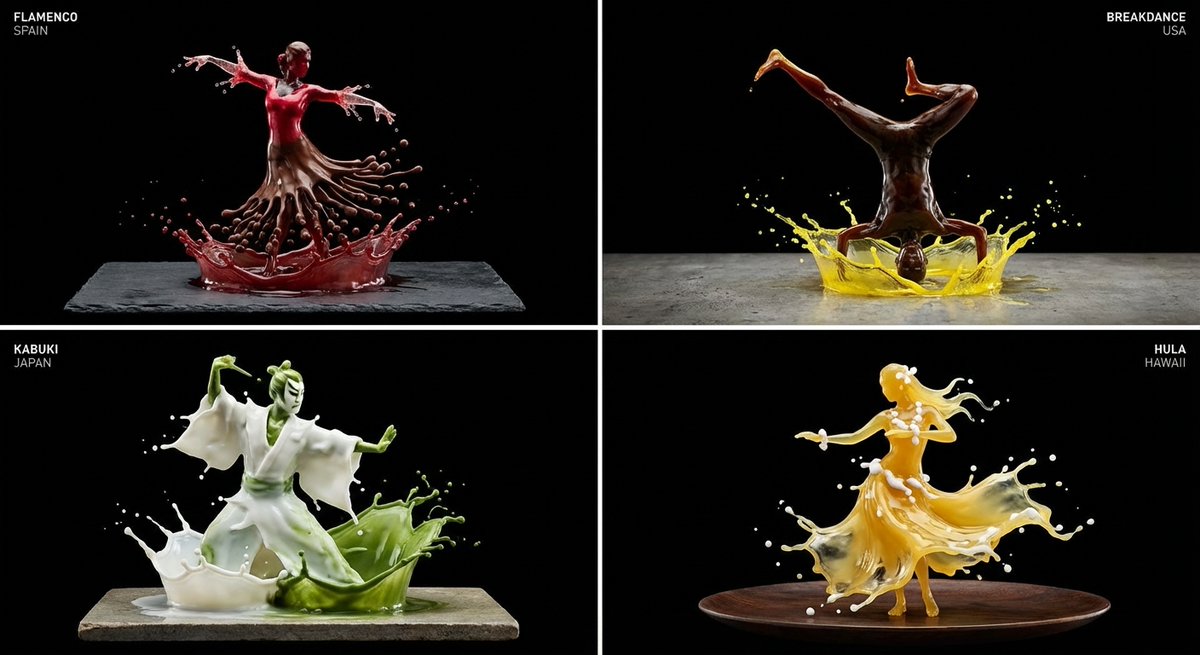Liquid Ballet Flamenco Grid
