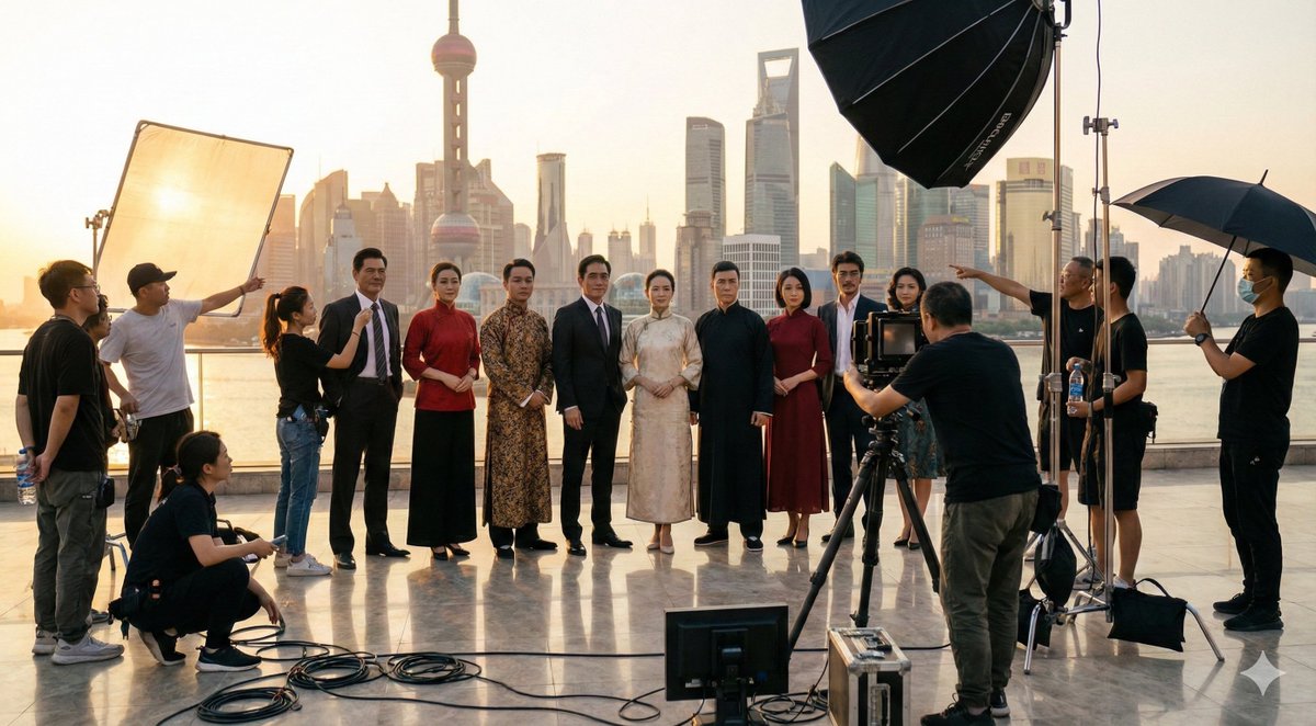 Behind-the-Scenes of a Celebrity Group Photo