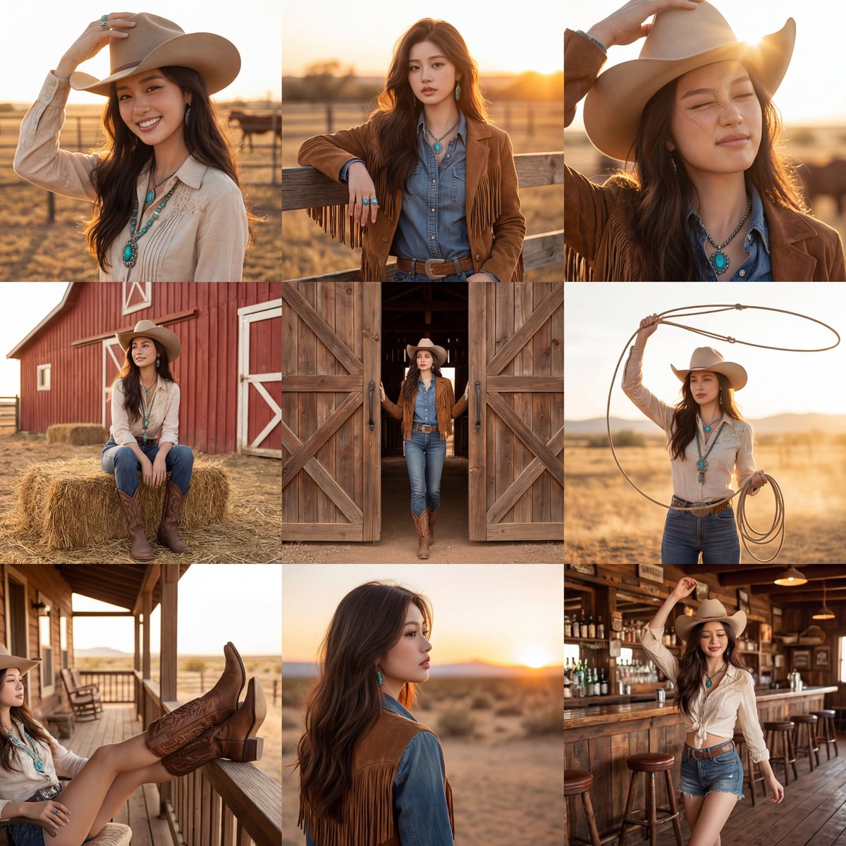 Wild West Nine Grid