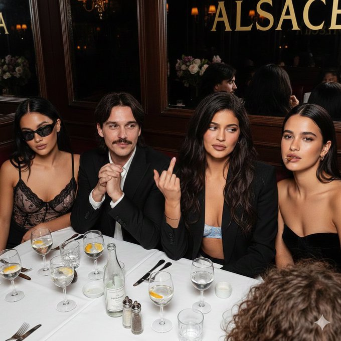A Group of Lively Fashionable Young People
