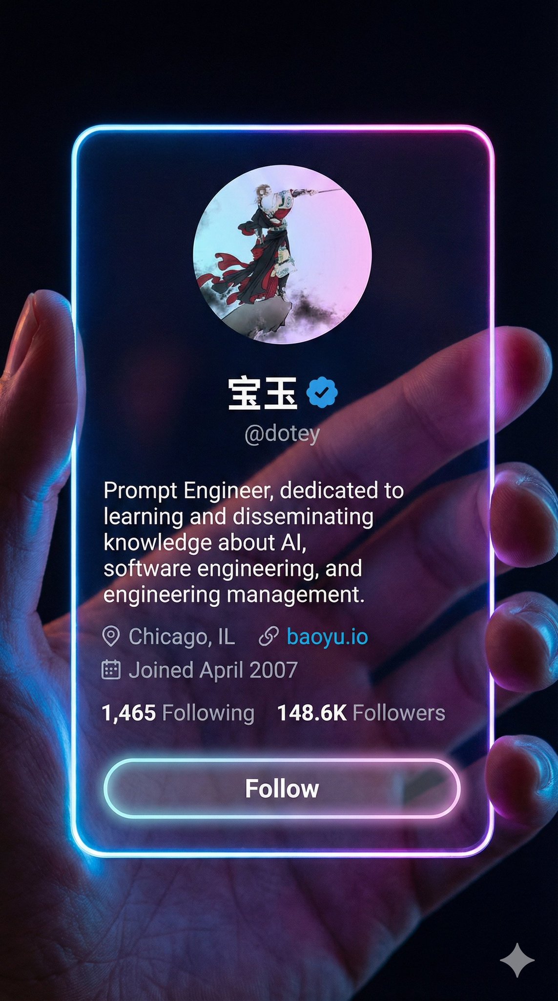 9 16 Vertical Photorealistic Cyber-aesthetic Futuristic Social-app Interface