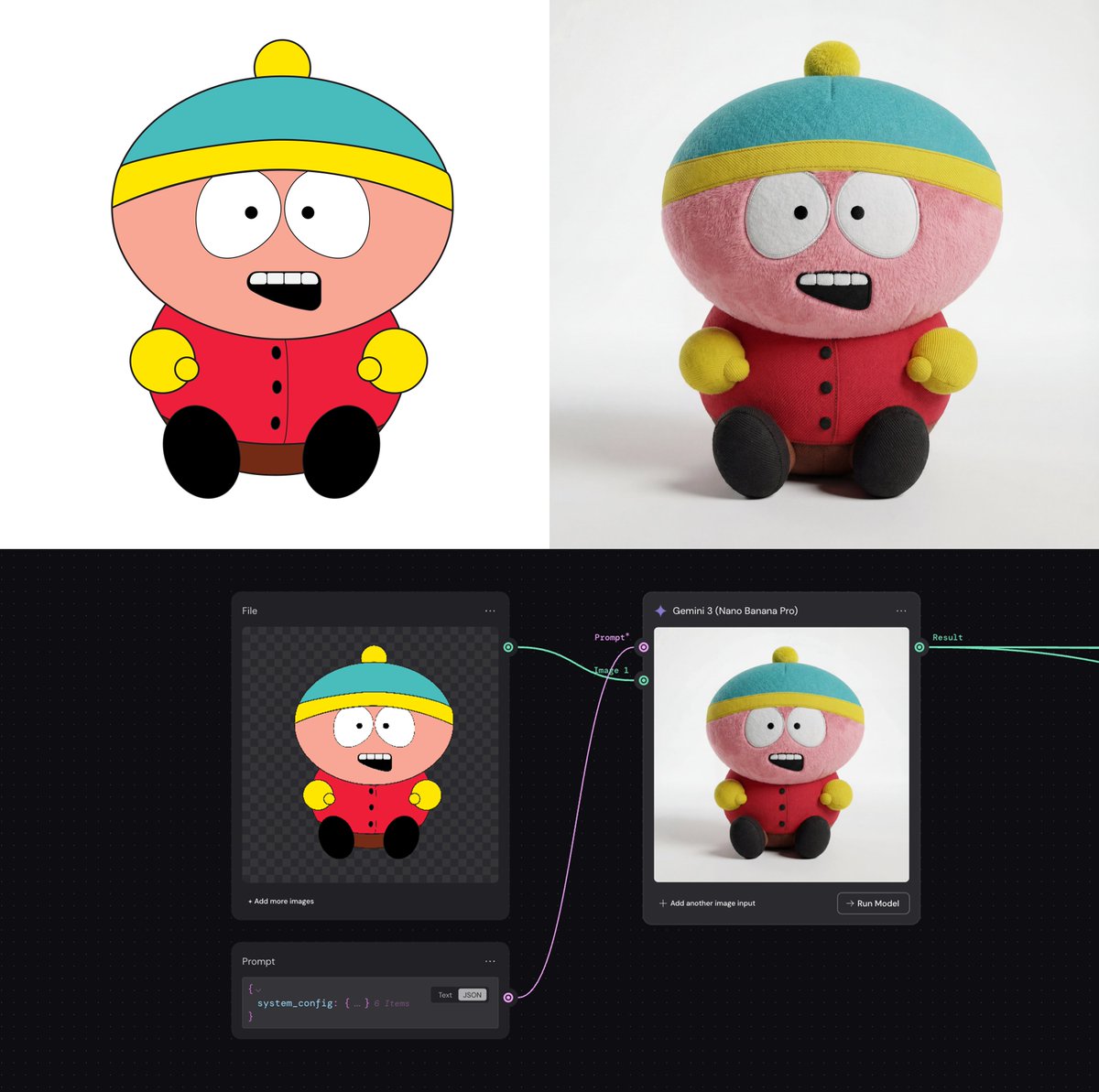 Vector to 8k Realistic Plush Physics