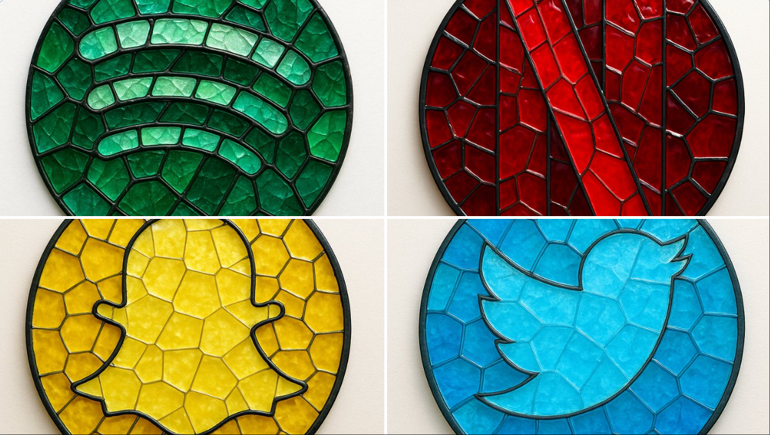 Image Style Mosaic Stained Glass Emblem Object Brand Logo Brand Name
