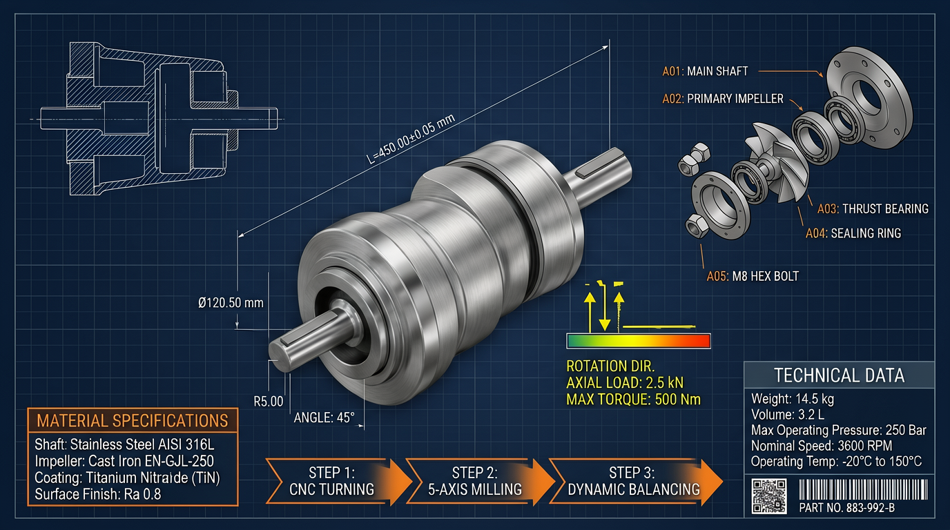 Industrial Centrifugal Pump Infographic