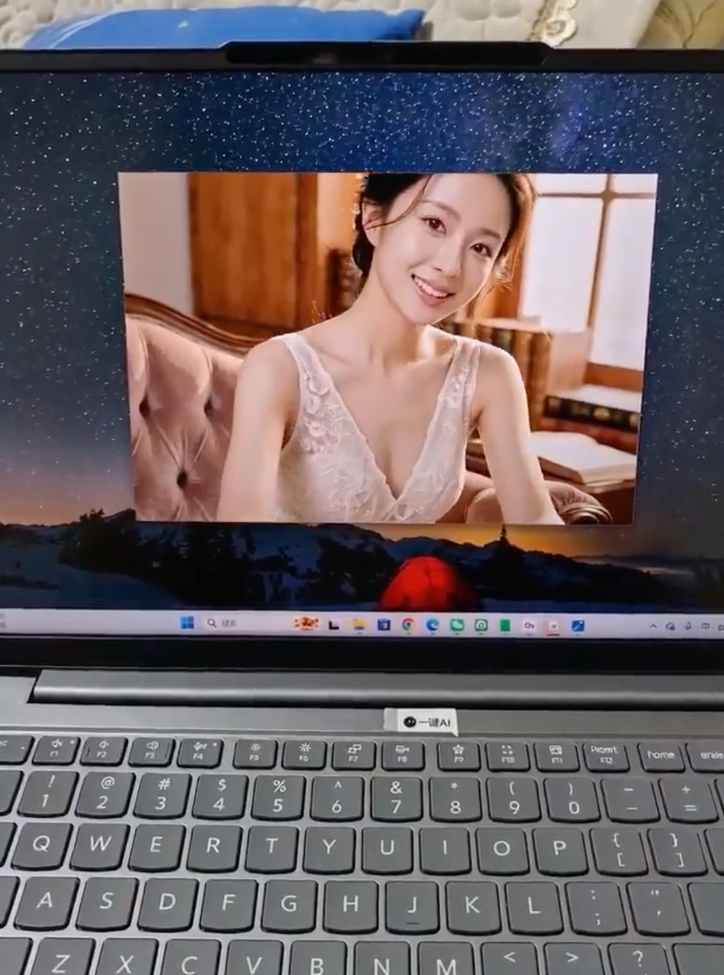 Intimate Teasing Through Screen