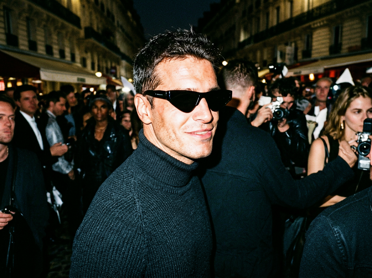 Fashion Week Street Flash Portrait