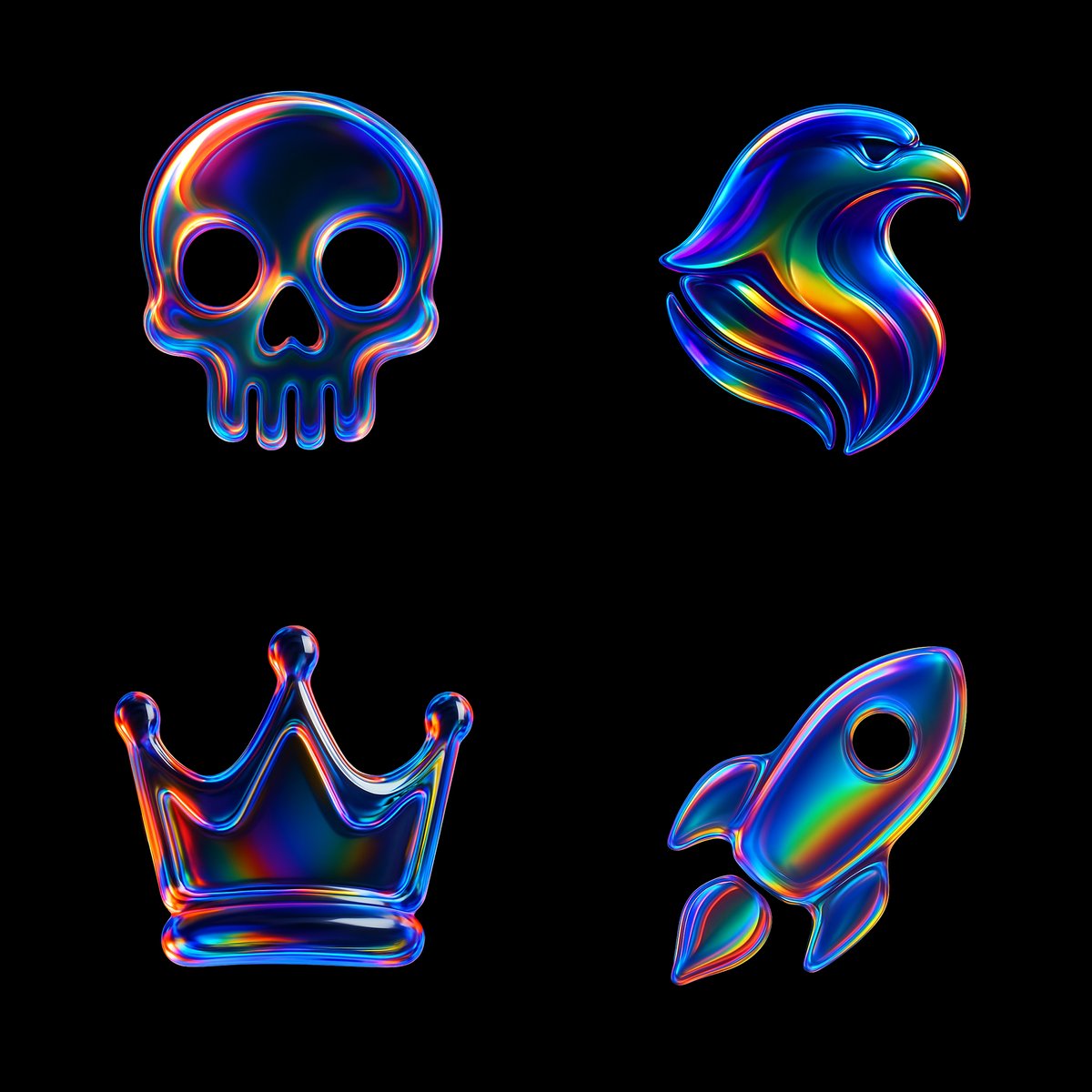 A High-resolution Illustration of a Skull Icon in the Style of