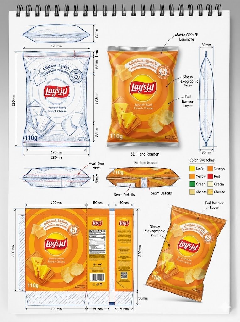 Commercial Grade Packaging Render