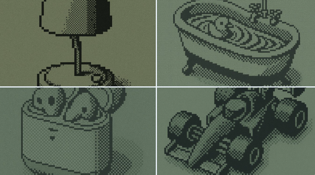 Monochrome Pixel Mosaic