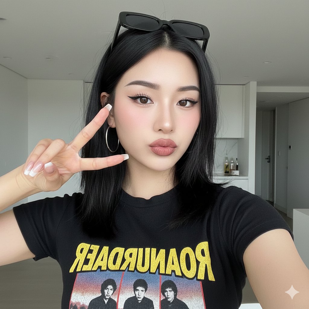Korean Mixed Sweet Cool Selfie
