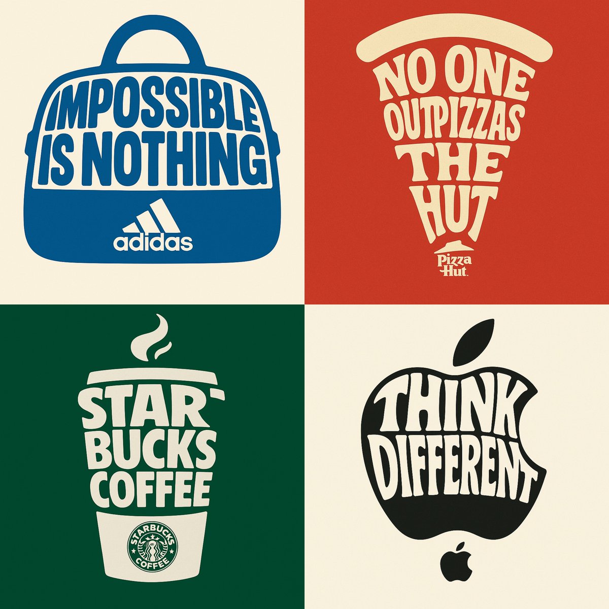 A Typographic Illustration Shaped Like a OBJECT Where the Text Itself