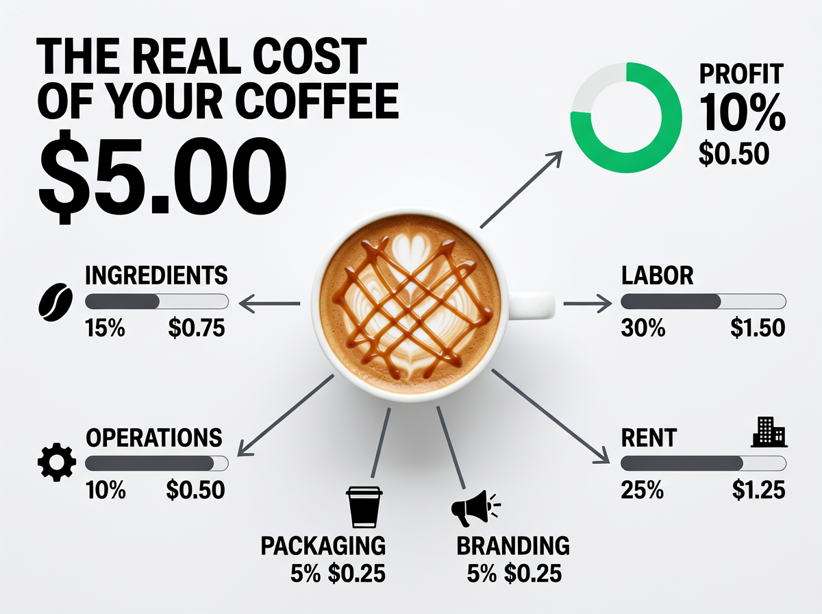 The Real Cost of Coffee Infographic