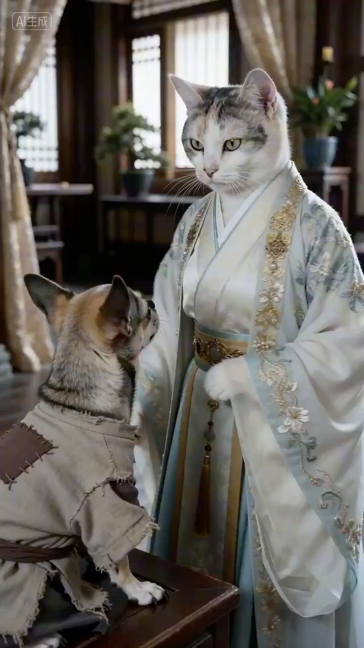 Ancient Style Pet Palace Drama Slap