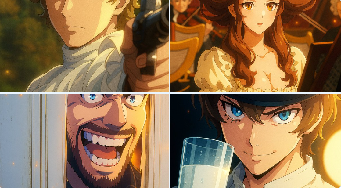 This Image into a Modern Digital Anime TV Style