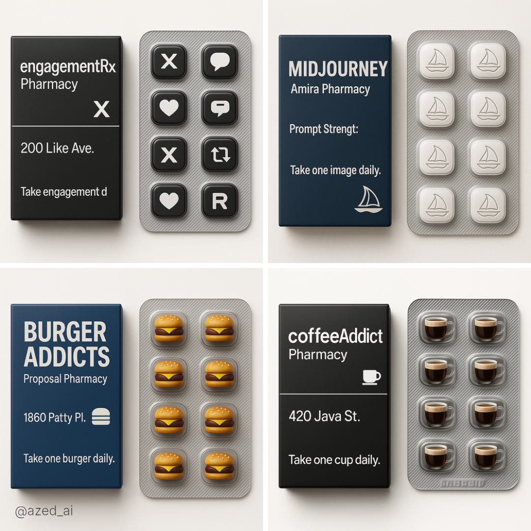 Square-format Digital Photograph Showing a Fictional Pharmaceutical-style Product From Brand Name