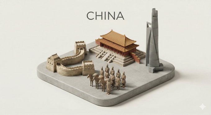 Minimalist Landmark Diorama