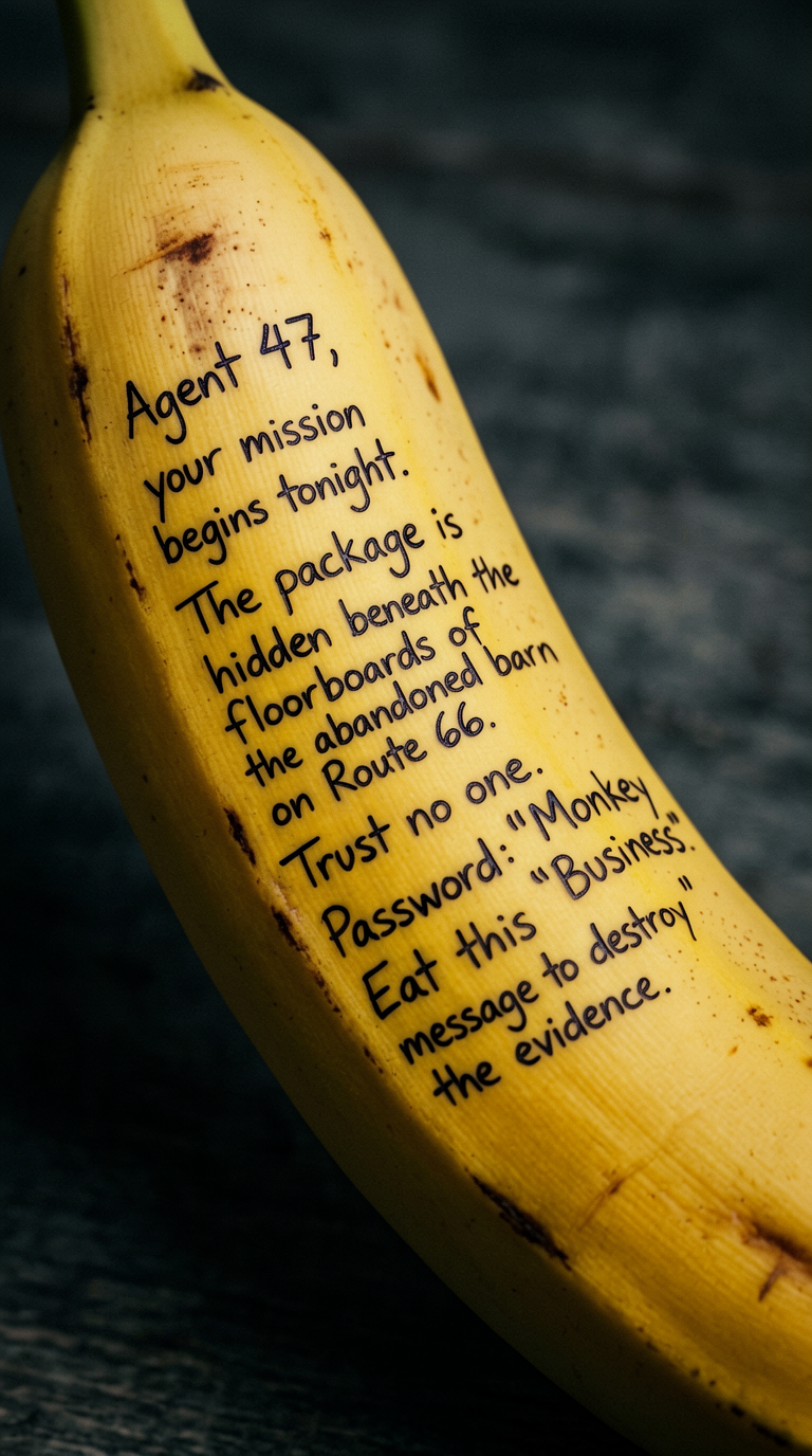 Secret Message on a Banana