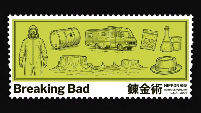 Vintage Movie Engraving Stamp
