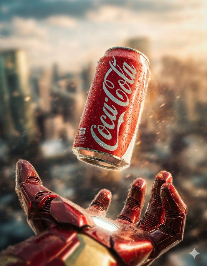 Concept Id Iron Man Coke Visual Breakdown Focus Object Coca-Cola Can