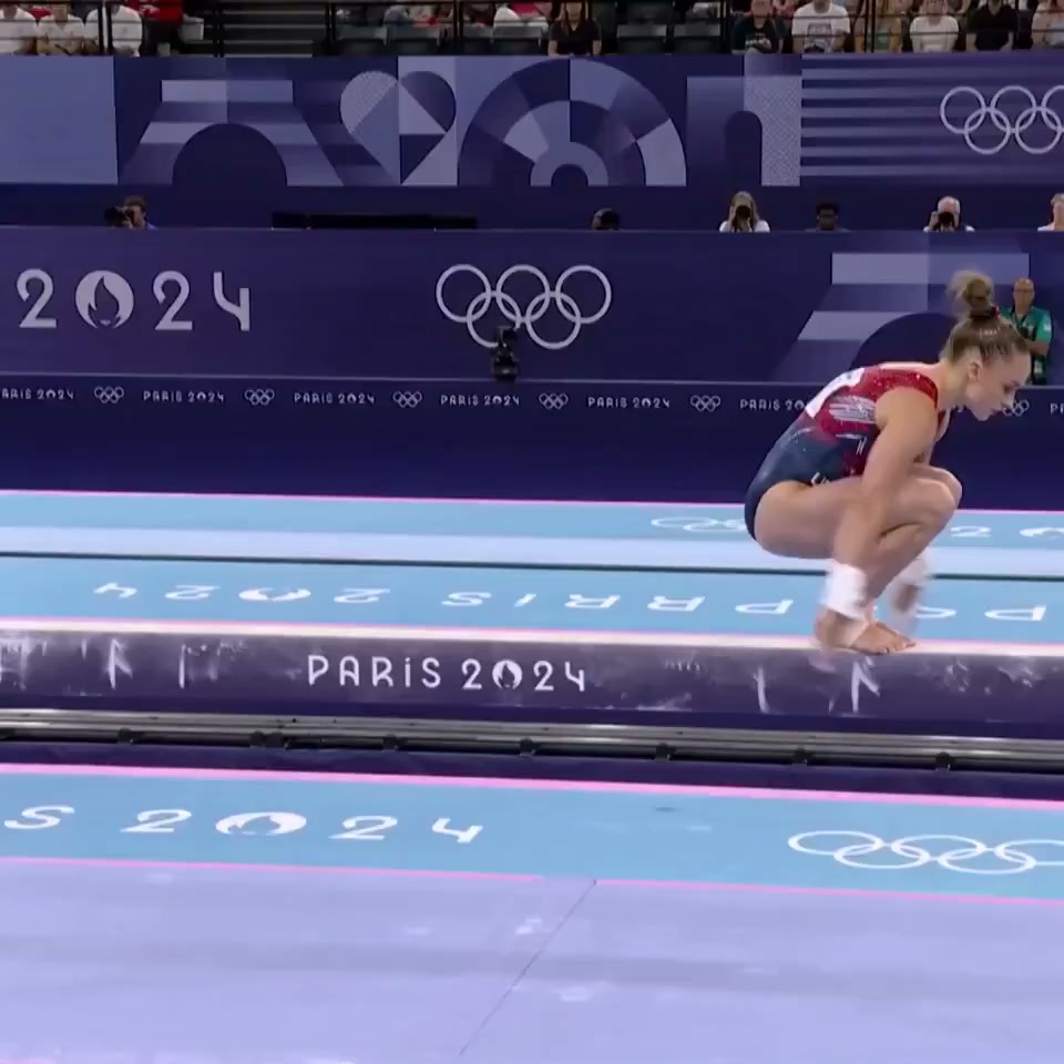Olympic Gymnast Beam Handspring