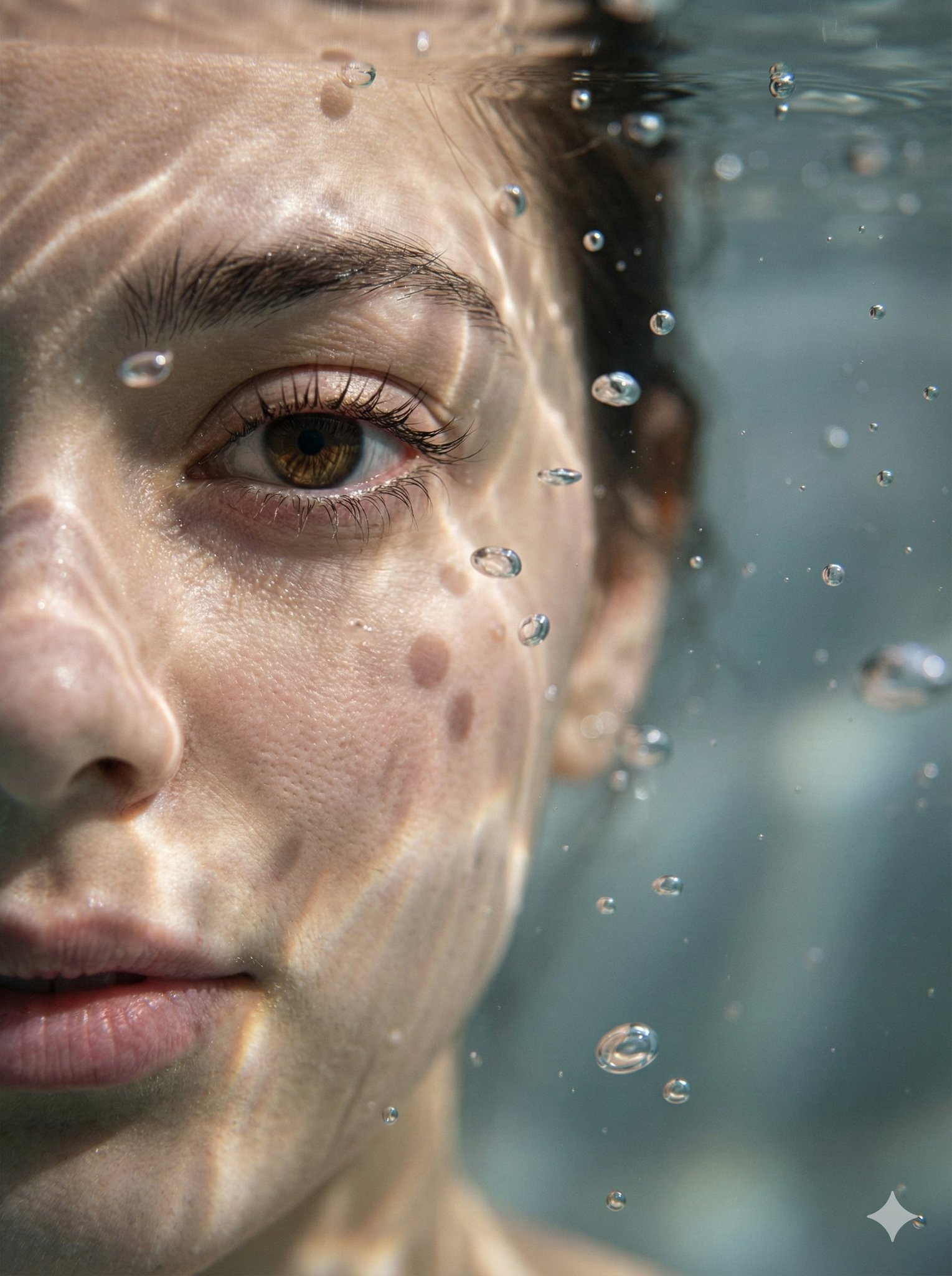 Underwater Macro Half Face