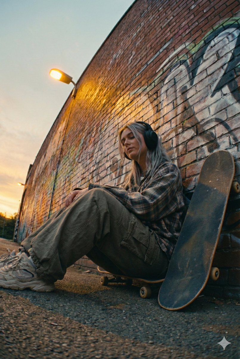 Dusk Graffiti Silver Skater
