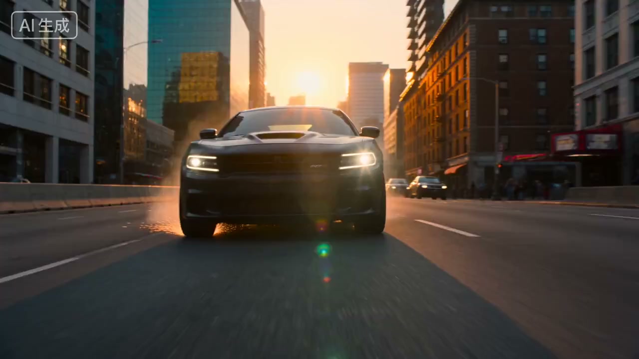 Matte Black Charger Golden Hour