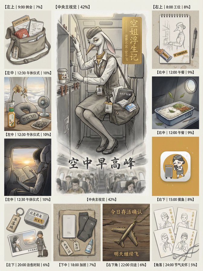 Visual Narrative System Blending Neo-Chinese Zen Aesthetics with the Daily Flow