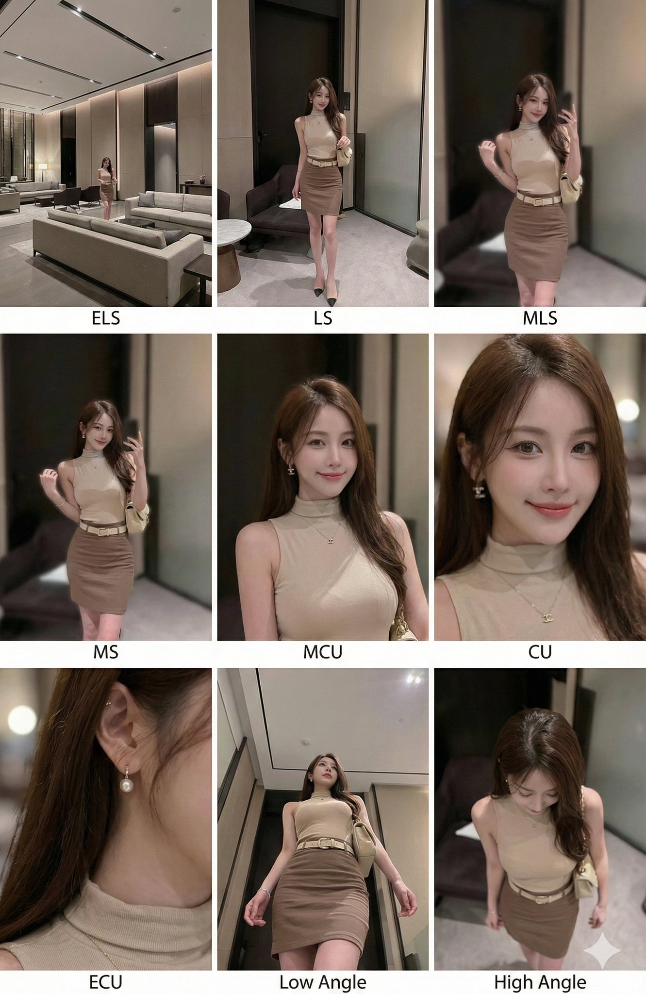 Nine Shot Sizes from a Single Image