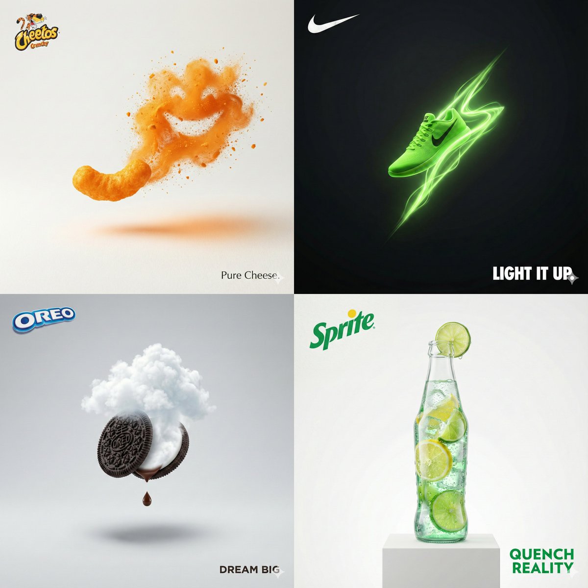 A Surreal Minimalist Photoreal Print-ad Using the INPUT Only