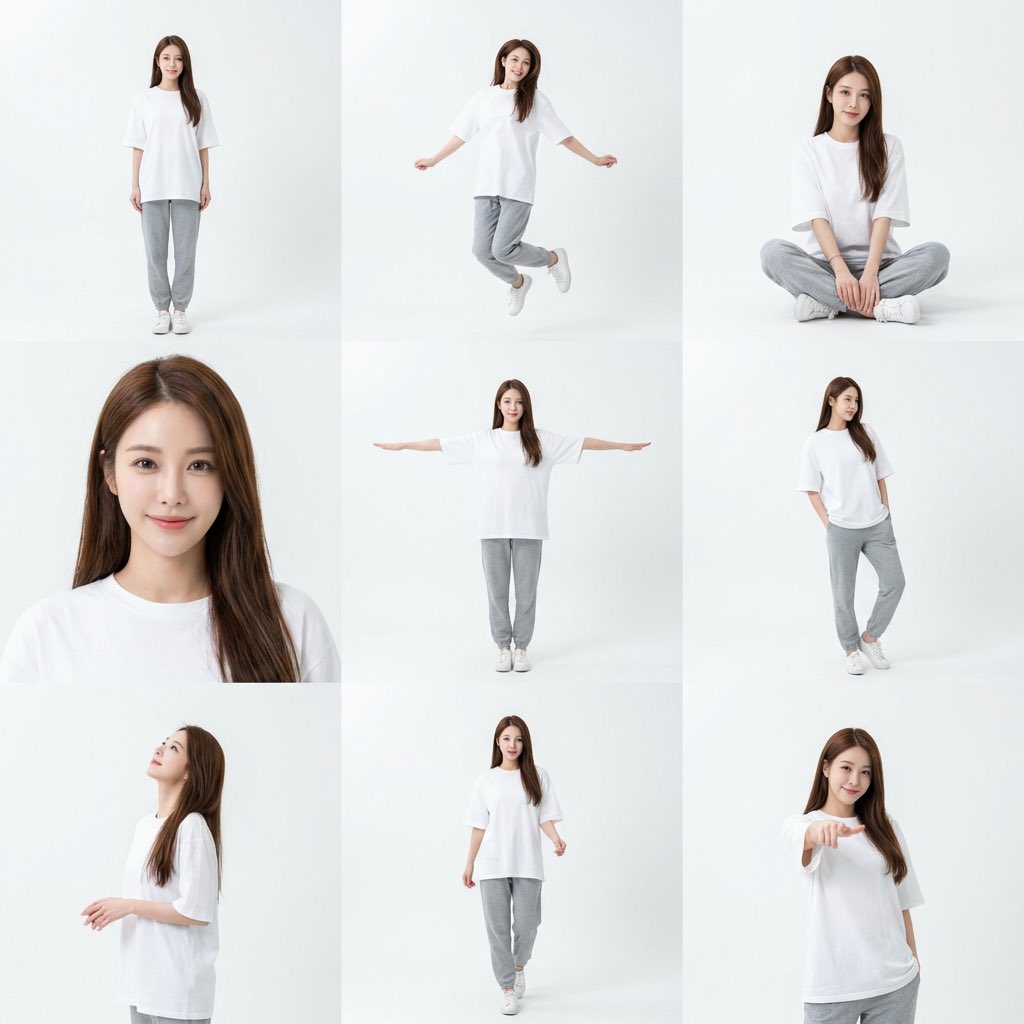 Minimal White Studio Grid