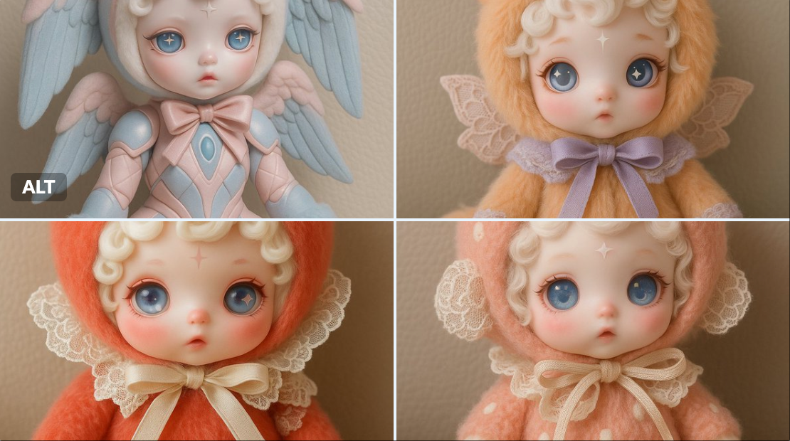 Cute Designer Doll Styled as a SUBJECT