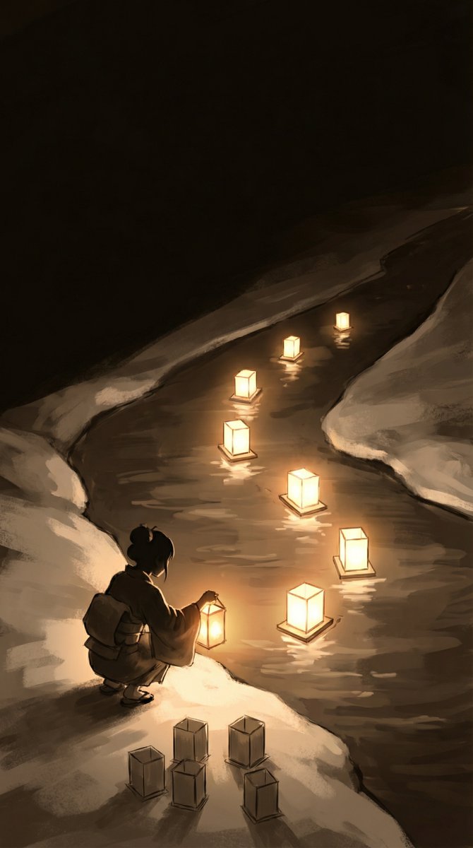 S Curve Lighting Snowy Lantern