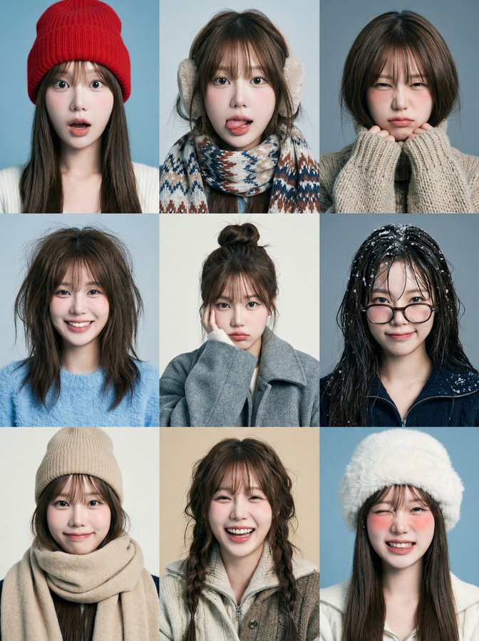 Snow Fun 9 Grid