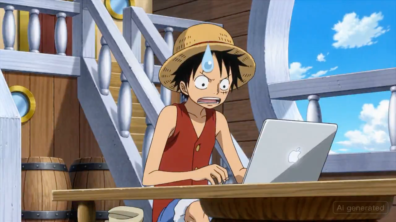 Luffy Smashes MacBook