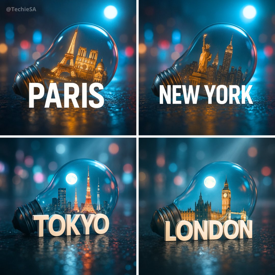 A Hyper-realistic Stylish Poster Featuring a Light Bulb Lying on Wet