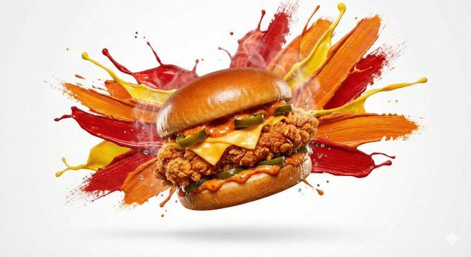 High Energy Food Splash Ad