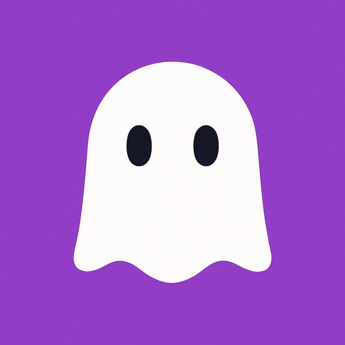 Cute Cartoon Ghost Is the Absolute Main Subject of the Picture