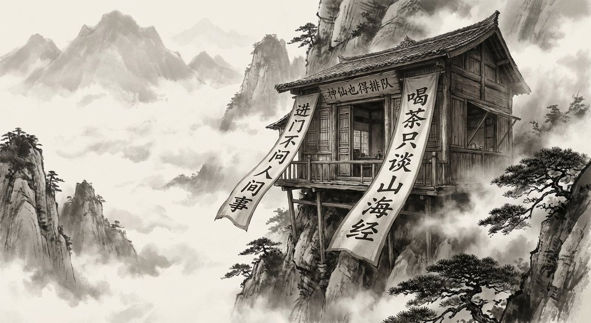 A Fusion of Ink-Wash Style and Realistic Photography