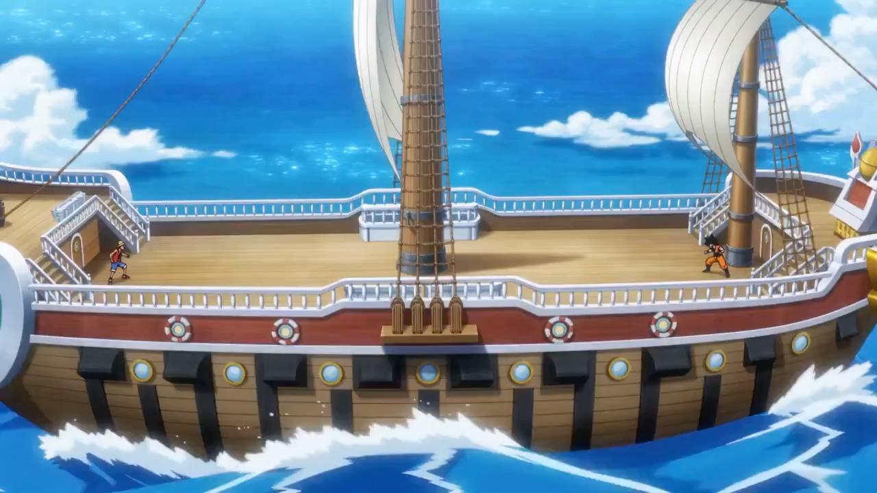 Luffy vs Goku Sunny Showdown