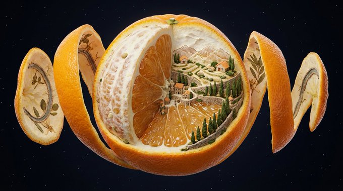 Suspended Peel World Wonder