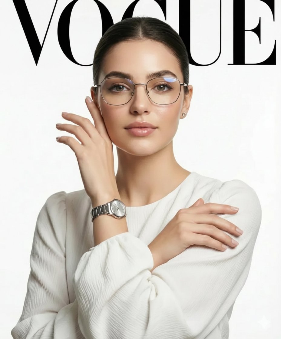 Silver Glasses Silk Blonde