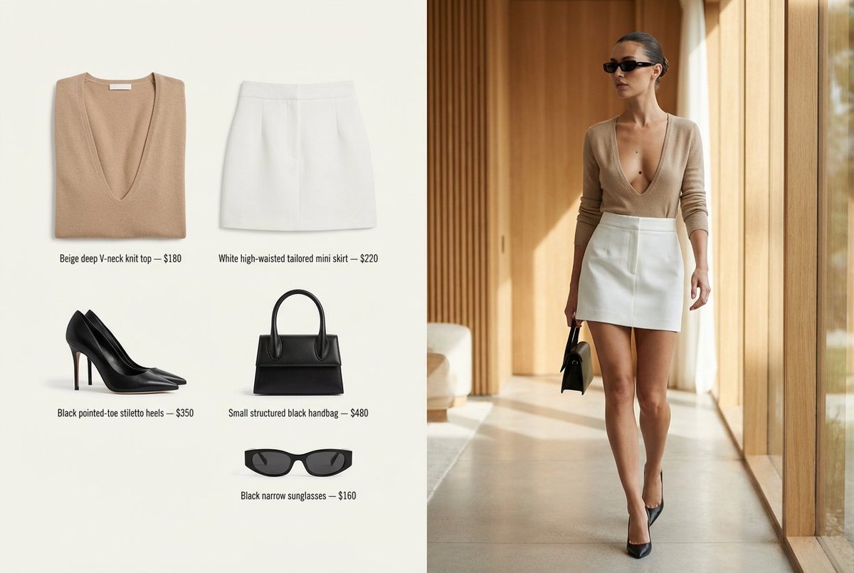 Refined Fashion Editorial Image with a 3 2 Aspect Ratio Split