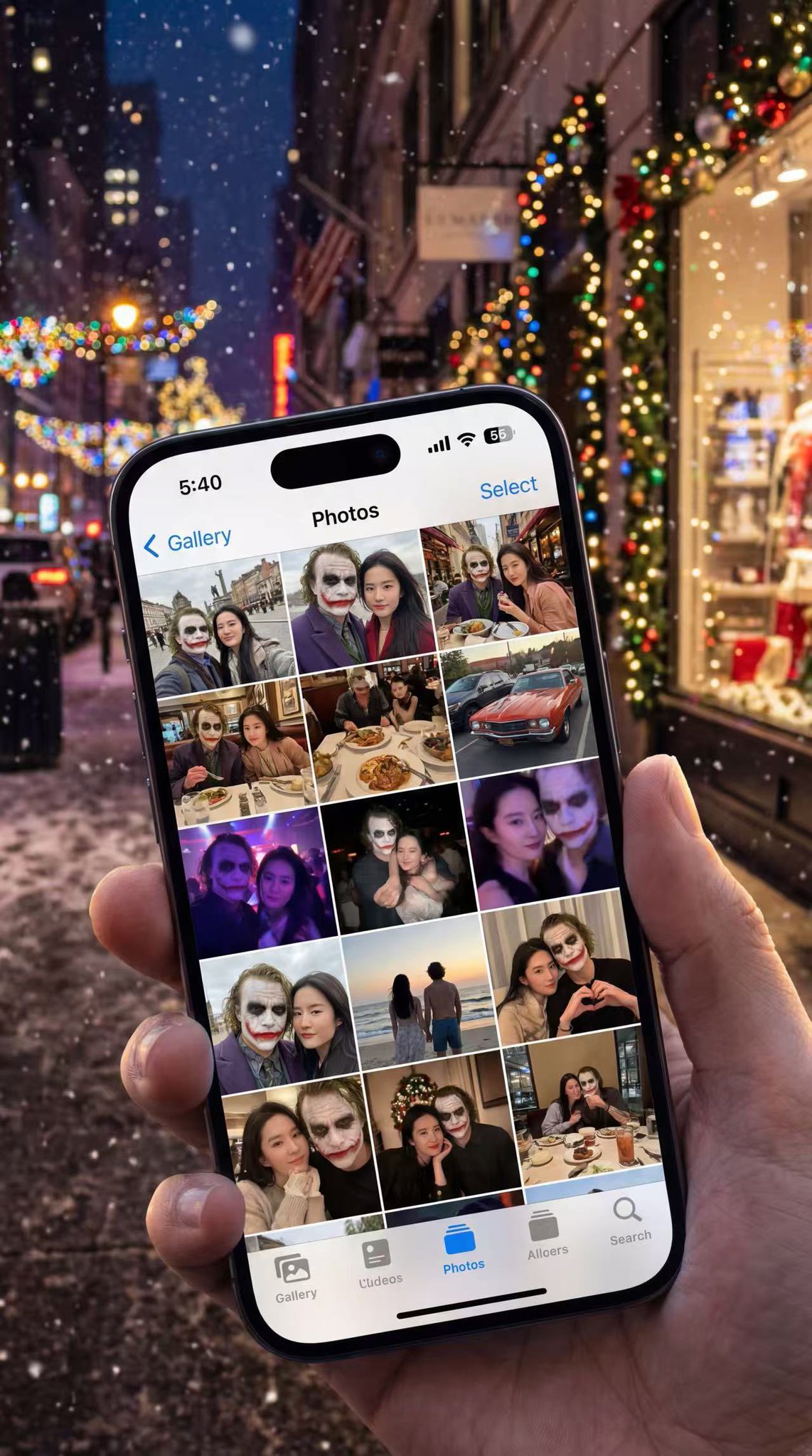 Apple iOS Photos App Gallery Grid View