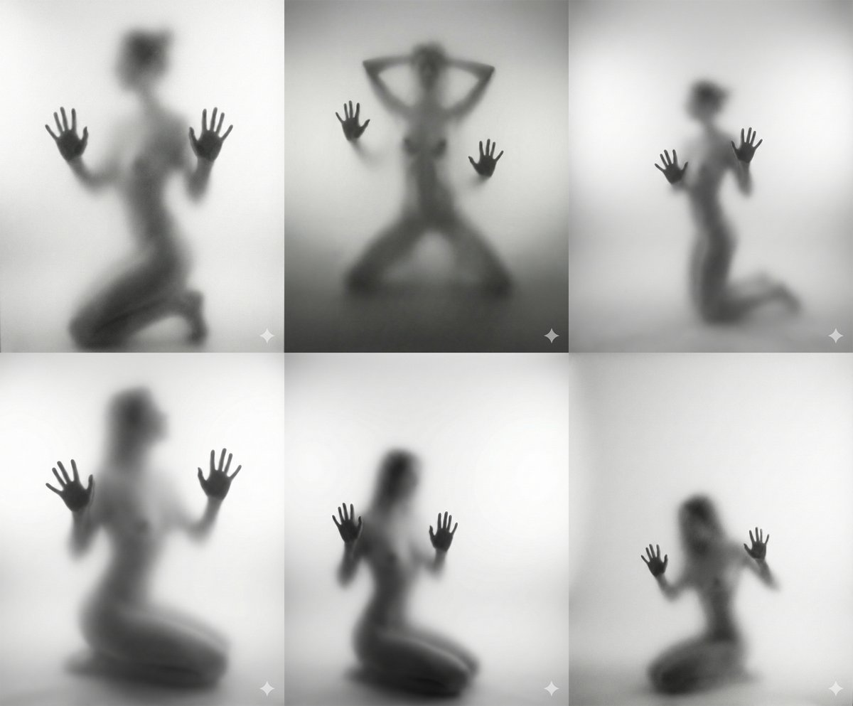 Abstract Fine Art Black and White Photography of a Human Silhouette