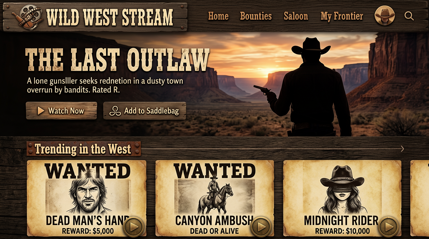 Turn Netflix screen into a western version
