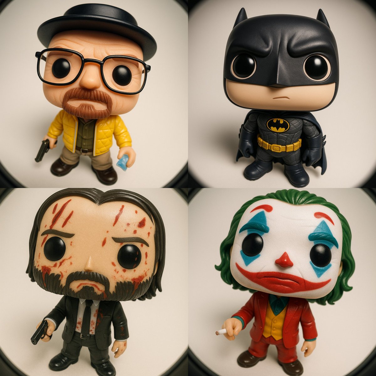 Funko Pop Style Vinyl Figure of CHARACTER NAME Wearing the Iconic