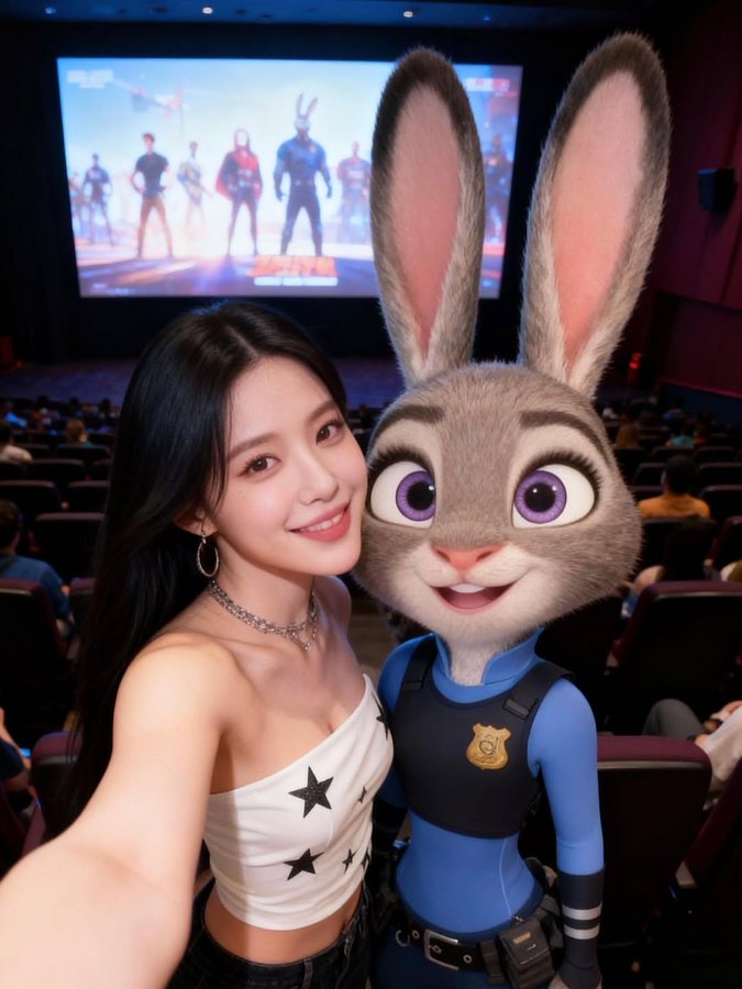 Selfie of And Zootopia in Character
