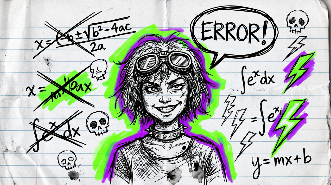 Chaotic Student Doodle Sketch Prompt